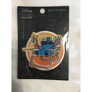 Official Lilo And Stitch: Stitch Chilling Embroidered Iron On Applique Patch
